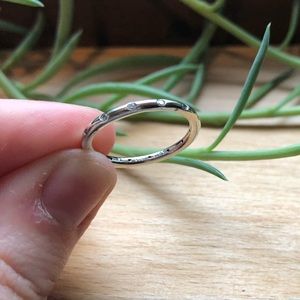 Pandora Simple Sparkling Band Ring, Size 7